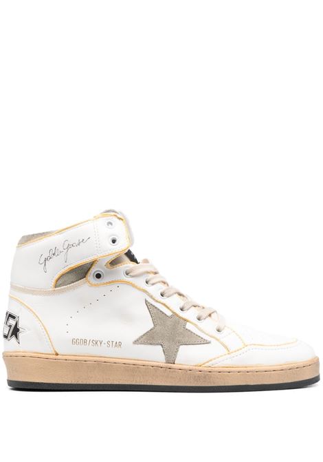 white calf leather Sky-Star high-top sneakers  GOLDEN GOOSE | GMF00230-F00408910961